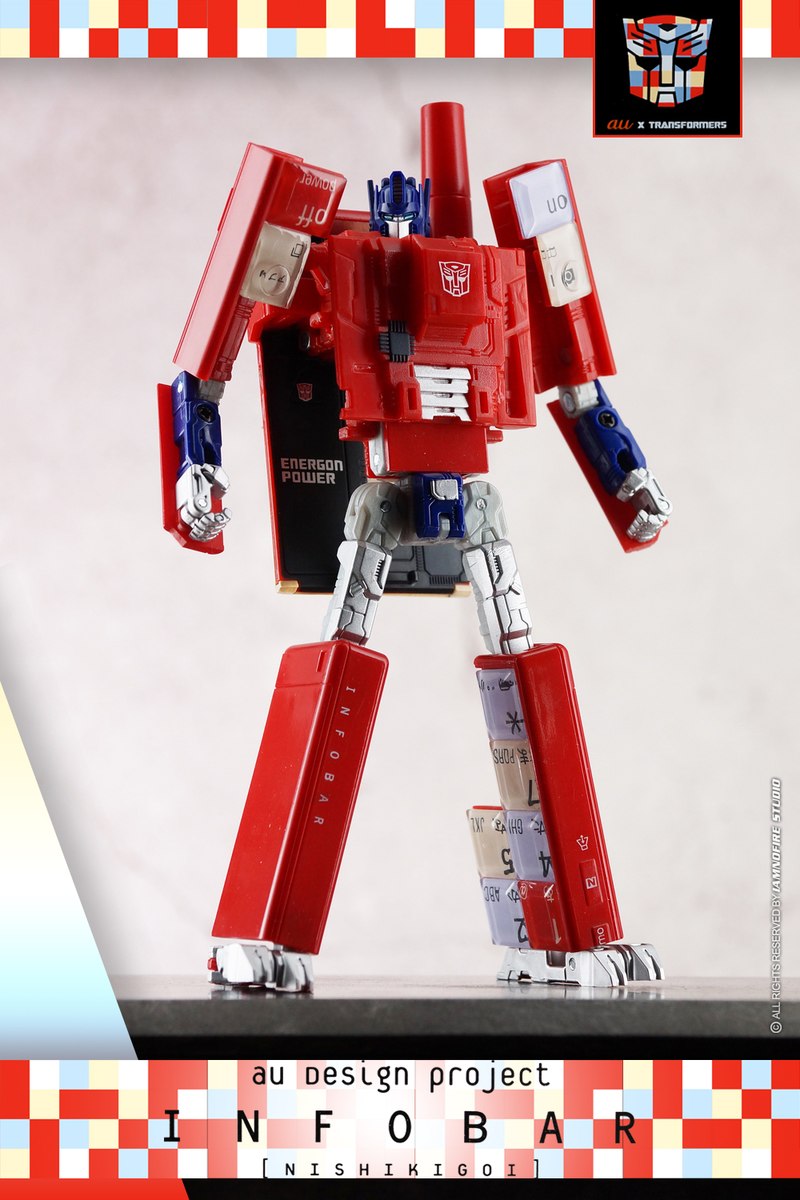 Au x Transformers Infobar Optimus Prime Toy Photography by IAMNOFIRE